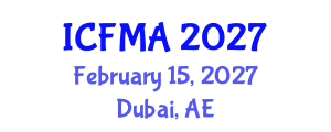 International Conference on Fluid Mechanics and Applications (ICFMA) February 15, 2027 - Dubai, United Arab Emirates International Conference on Fluid Mechanics and Applications (ICFMA) February 15, 2027 - Dubai, United Arab Emirates