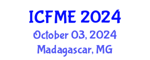International Conference on Fluid Mechanics and Engineering (ICFME) October 03, 2024 - Madagascar, Madagascar