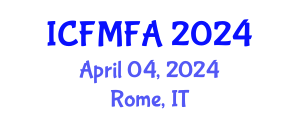 International Conference on Fluid Mechanics and Flow Analysis (ICFMFA) April 04, 2024 - Rome, Italy