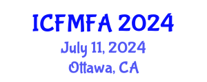 International Conference on Fluid Mechanics and Flow Analysis (ICFMFA) July 11, 2024 - Ottawa, Canada