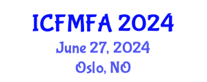 International Conference on Fluid Mechanics and Flow Analysis (ICFMFA) June 27, 2024 - Oslo, Norway