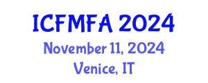 International Conference on Fluid Mechanics and Flow Analysis (ICFMFA) November 11, 2024 - Venice, Italy