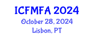 International Conference on Fluid Mechanics and Flow Analysis (ICFMFA) October 28, 2024 - Lisbon, Portugal