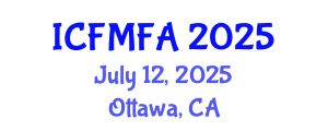 International Conference on Fluid Mechanics and Flow Analysis (ICFMFA) July 12, 2025 - Ottawa, Canada