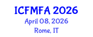 International Conference on Fluid Mechanics and Flow Analysis (ICFMFA) April 08, 2026 - Rome, Italy