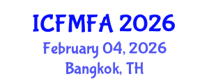 International Conference on Fluid Mechanics and Flow Analysis (ICFMFA) February 04, 2026 - Bangkok, Thailand