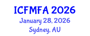 International Conference on Fluid Mechanics and Flow Analysis (ICFMFA) January 28, 2026 - Sydney, Australia
