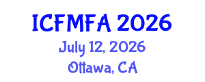 International Conference on Fluid Mechanics and Flow Analysis (ICFMFA) July 12, 2026 - Ottawa, Canada