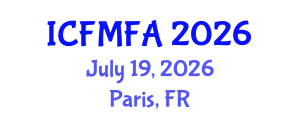 International Conference on Fluid Mechanics and Flow Analysis (ICFMFA) July 19, 2026 - Paris, France