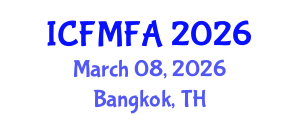 International Conference on Fluid Mechanics and Flow Analysis (ICFMFA) March 08, 2026 - Bangkok, Thailand