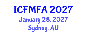 International Conference on Fluid Mechanics and Flow Analysis (ICFMFA) January 28, 2027 - Sydney, Australia International Conference on Fluid Mechanics and Flow Analysis (ICFMFA) January 28, 2027 - Sydney, Australia