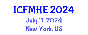 International Conference on Fluid Mechanics and Hydraulic Engineering (ICFMHE) July 11, 2024 - New York, United States