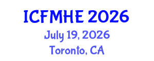 International Conference on Fluid Mechanics and Hydraulic Engineering (ICFMHE) July 19, 2026 - Toronto, Canada