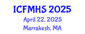 International Conference on Fluid Mechanics and Hydraulic Systems (ICFMHS) April 22, 2025 - Marrakesh, Morocco