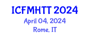 International Conference on Fluid Mechanics, Heat Transfer and Thermodynamics (ICFMHTT) April 04, 2024 - Rome, Italy