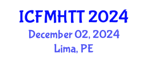 International Conference on Fluid Mechanics, Heat Transfer and Thermodynamics (ICFMHTT) December 02, 2024 - Lima, Peru