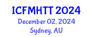 International Conference on Fluid Mechanics, Heat Transfer and Thermodynamics (ICFMHTT) December 02, 2024 - Sydney, Australia