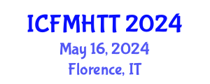 International Conference on Fluid Mechanics, Heat Transfer and Thermodynamics (ICFMHTT) May 16, 2024 - Florence, Italy