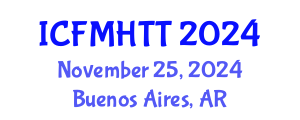 International Conference on Fluid Mechanics, Heat Transfer and Thermodynamics (ICFMHTT) November 25, 2024 - Buenos Aires, Argentina