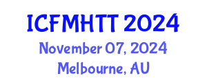 International Conference on Fluid Mechanics, Heat Transfer and Thermodynamics (ICFMHTT) November 07, 2024 - Melbourne, Australia