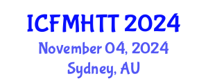 International Conference on Fluid Mechanics, Heat Transfer and Thermodynamics (ICFMHTT) November 04, 2024 - Sydney, Australia