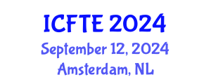 International Conference on Fluids and Thermal Engineering (ICFTE) September 12, 2024 - Amsterdam, Netherlands