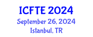International Conference on Fluids and Thermal Engineering (ICFTE) September 26, 2024 - Istanbul, Turkey