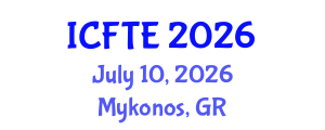 International Conference on Fluids and Thermal Engineering (ICFTE) July 10, 2026 - Mykonos, Greece International Conference on Fluids and Thermal Engineering (ICFTE) July 10, 2026 - Mykonos, Greece
