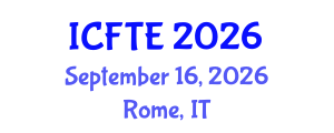 International Conference on Fluids and Thermal Engineering (ICFTE) September 16, 2026 - Rome, Italy