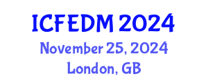 International Conference on Fluids Engineering, Dynamics and Mechanics (ICFEDM) November 25, 2024 - London, United Kingdom