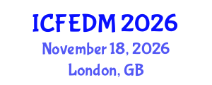 International Conference on Fluids Engineering, Dynamics and Mechanics (ICFEDM) November 18, 2026 - London, United Kingdom