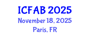 International Conference on Food and Agricultural Biotechnology (ICFAB) November 18, 2025 - Paris, France