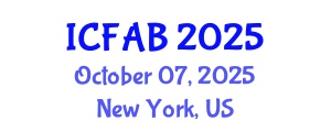 International Conference on Food and Agricultural Biotechnology (ICFAB) October 07, 2025 - New York, United States