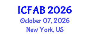 International Conference on Food and Agricultural Biotechnology (ICFAB) October 07, 2026 - New York, United States