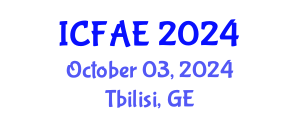 International Conference on Food and Agricultural Engineering (ICFAE) October 03, 2024 - Tbilisi, Georgia