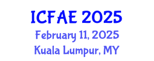 International Conference on Food and Agricultural Engineering (ICFAE) February 11, 2025 - Kuala Lumpur, Malaysia