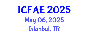 International Conference on Food and Agricultural Engineering (ICFAE) May 06, 2025 - Istanbul, Turkey