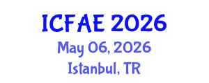 International Conference on Food and Agricultural Engineering (ICFAE) May 06, 2026 - Istanbul, Turkey