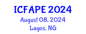 International Conference on Food and Agricultural Process Engineering (ICFAPE) August 08, 2024 - Lagos, Nigeria