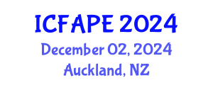 International Conference on Food and Agricultural Process Engineering (ICFAPE) December 02, 2024 - Auckland, New Zealand