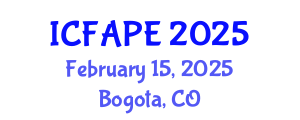 International Conference on Food and Agricultural Process Engineering (ICFAPE) February 15, 2025 - Bogota, Colombia