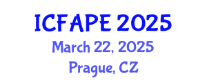 International Conference on Food and Agricultural Process Engineering (ICFAPE) March 22, 2025 - Prague, Czechia
