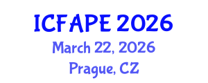International Conference on Food and Agricultural Process Engineering (ICFAPE) March 22, 2026 - Prague, Czechia