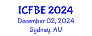 International Conference on Food and Bioprocess Engineering (ICFBE) December 02, 2024 - Sydney, Australia
