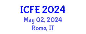 International Conference on Food and Environment (ICFE) May 02, 2024 - Rome, Italy