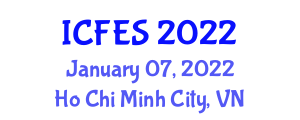 International Conference on Food and Environmental Sciences (ICFES) January 07, 2022 - Ho Chi Minh City, Vietnam