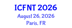 International Conference on Food and Nutrition Technology (ICFNT) August 26, 2026 - Paris, France