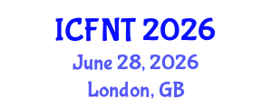 International Conference on Food and Nutrition Technology (ICFNT) June 28, 2026 - London, United Kingdom