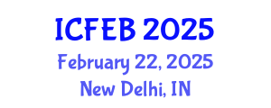 International Conference on Food Engineering and Biotechnology (ICFEB) February 22, 2025 - New Delhi, India