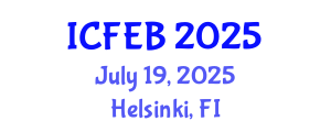 International Conference on Food Engineering and Biotechnology (ICFEB) July 19, 2025 - Helsinki, Finland